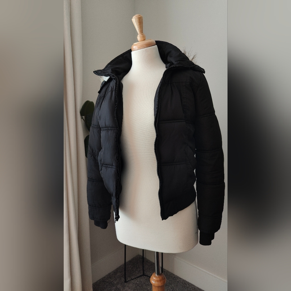 Guess black puffer jacket